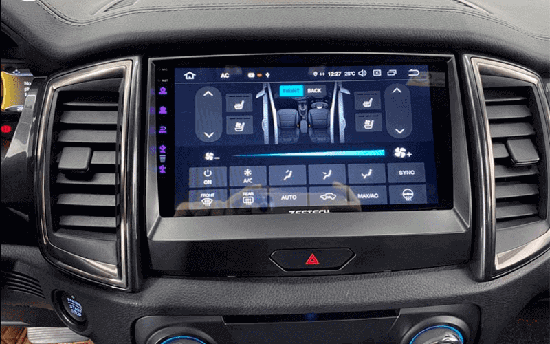 Lắp đặt màng hình Android ô tô Ford Everest